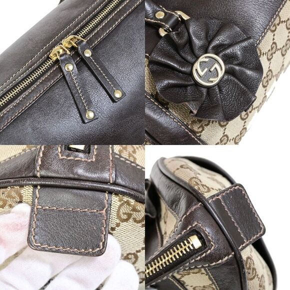 Gucci Brown Canvas Handbag (Pre-Owned) - Picture 12 of 15